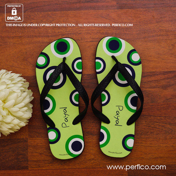 Personalised discount flip flops