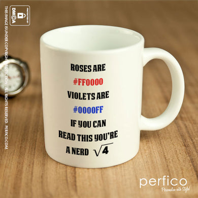 Roses are Red. Violets are Blue © Personalized Coffee Mug