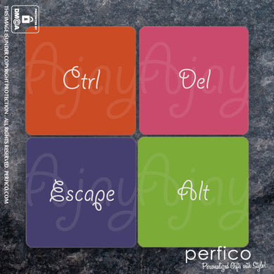 Ctrl Alt Del © Personalised Coasters