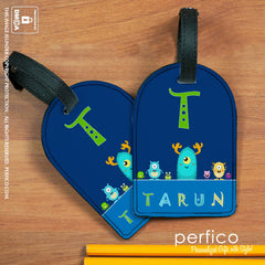 Cute and Lil Monsters Personalized Luggage Tag for Kids Online in Delhi India Perfico