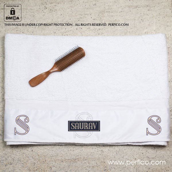 Monogram Personalized Towel for Him Online in Delhi, India | Perfico